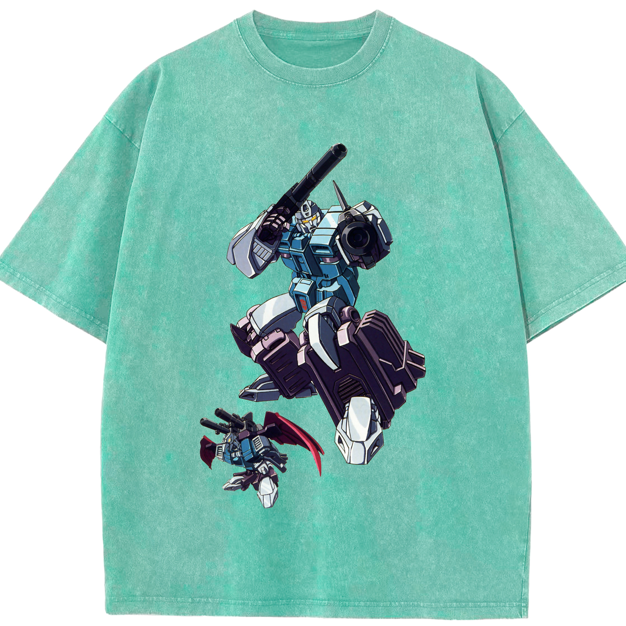 （画像用）  綿100% ヴィンテージ風 半袖Tシャツ（フロントプリント）